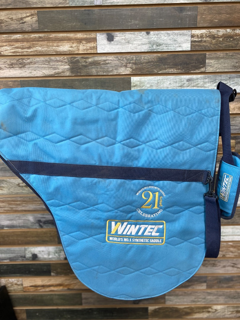 USED Wintec English Saddle Cover  Blue