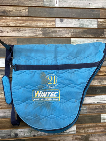 USED Wintec English Saddle Cover  Blue