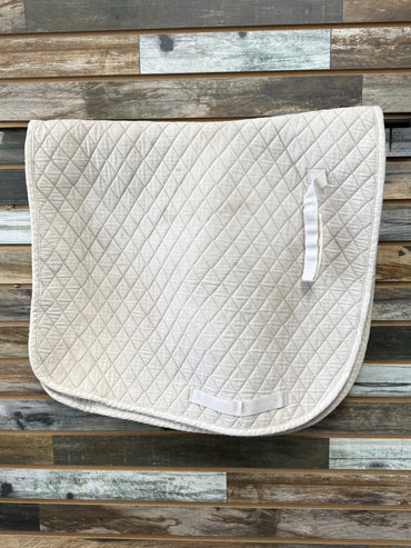 USED White TuffRider Saddle Pad Full Sized