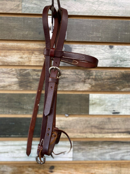 USED  Pony Browband Leather Headstall Pony Medium Oil