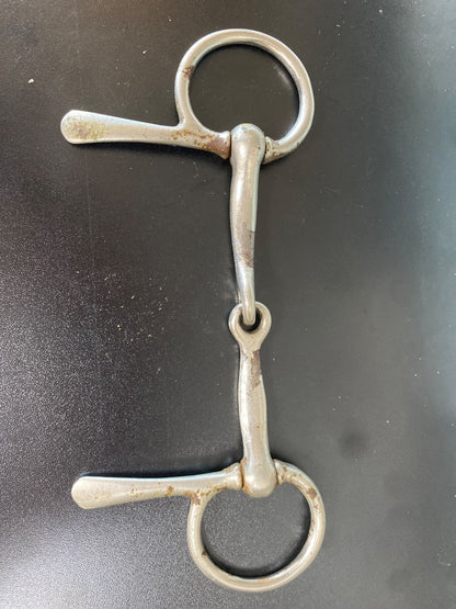 USED England Pony Half Cheek Jointed Snaffle 4.25" Silver
