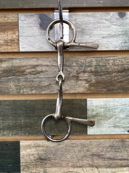 USED England Pony Half Cheek Jointed Snaffle 4.25" Silver