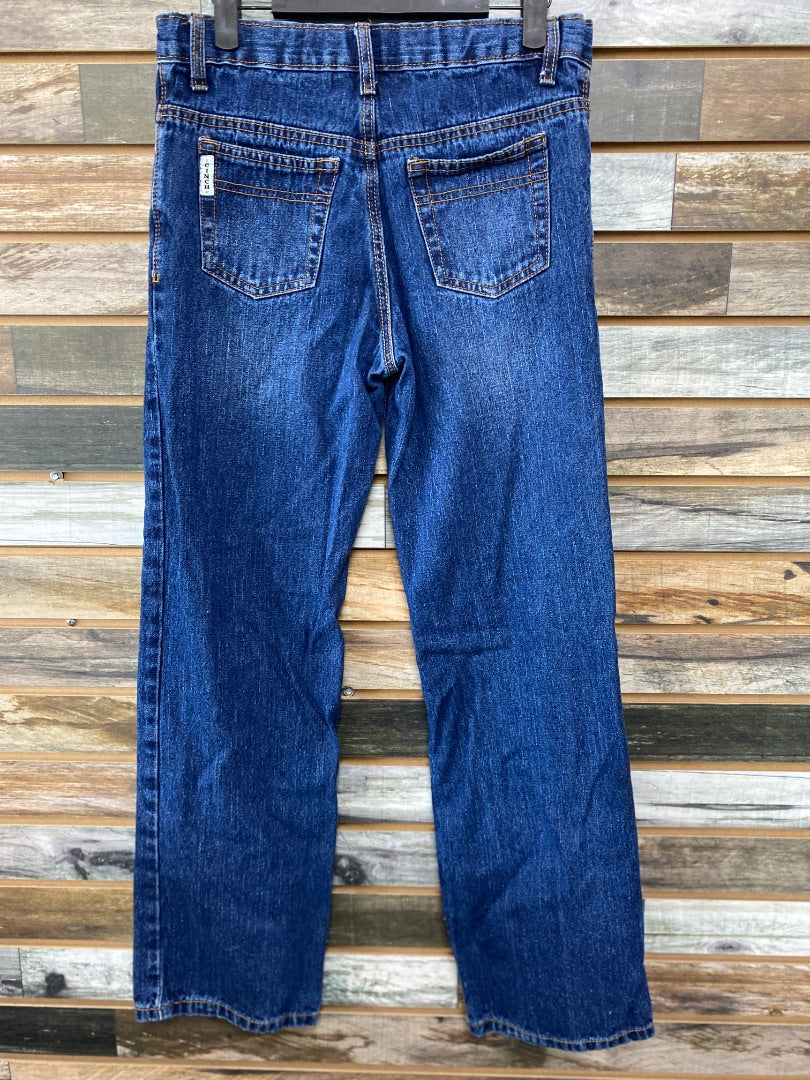 USED Cinch Ladies Western Jeans 14R (Small) Dark Wash
