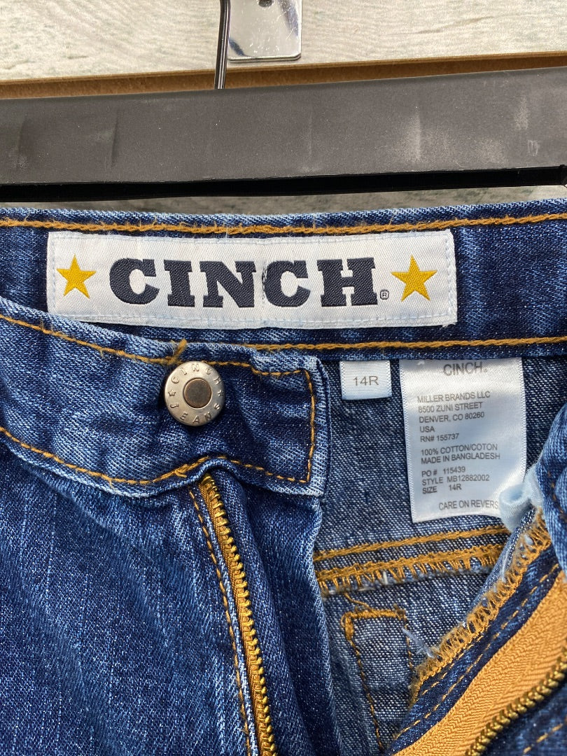 USED Cinch Ladies Western Jeans 14R (Small) Dark Wash