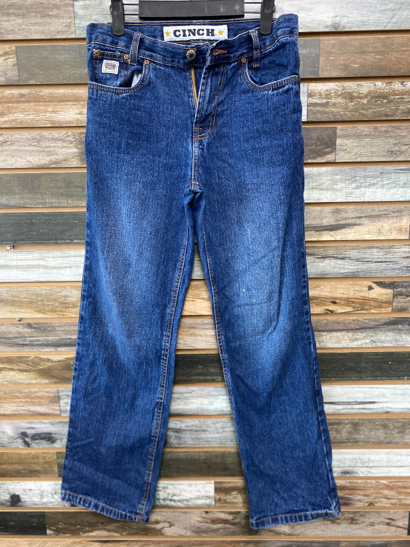 USED Cinch Ladies Western Jeans 16R (Small) Dark Wash