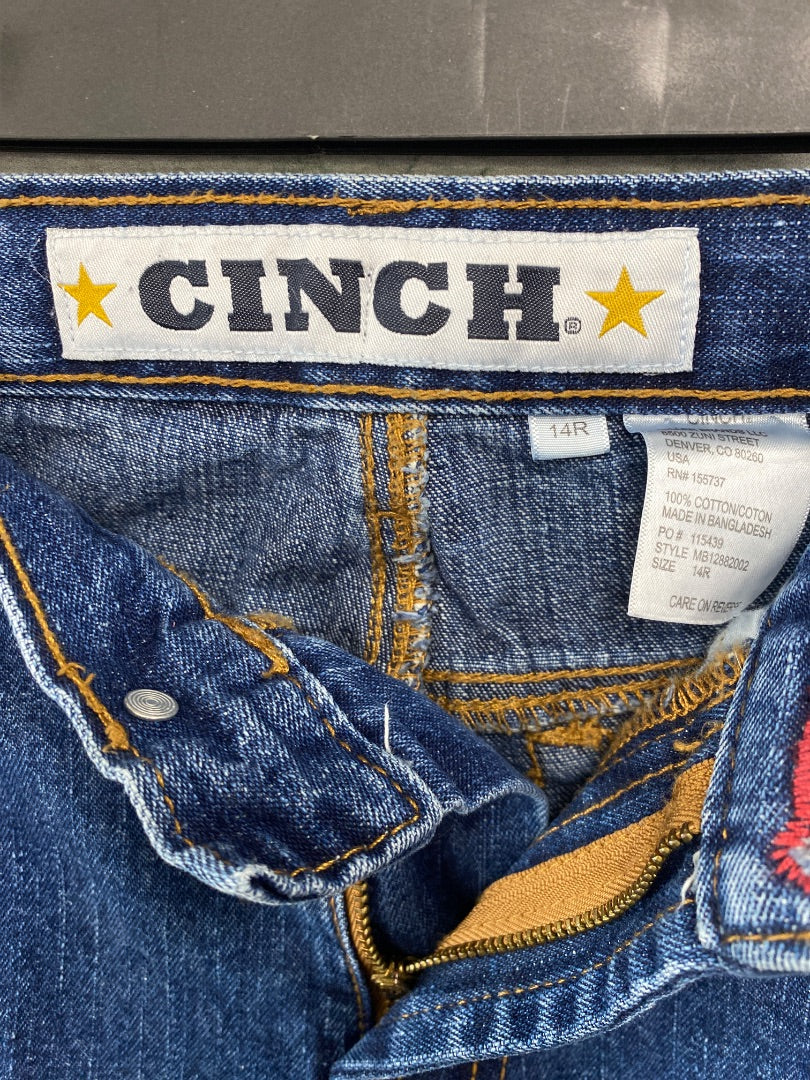 USED Cinch Ladies Western Jeans 16R (Small) Dark Wash