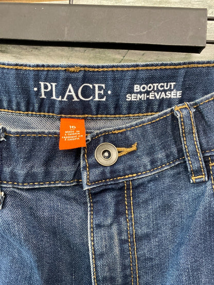 USED Place Ladies Western Jeans 16 (Small) Dark Wash