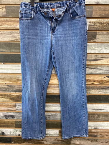 USED Place Ladies Western Jeans 16 (Small) Medium Wash
