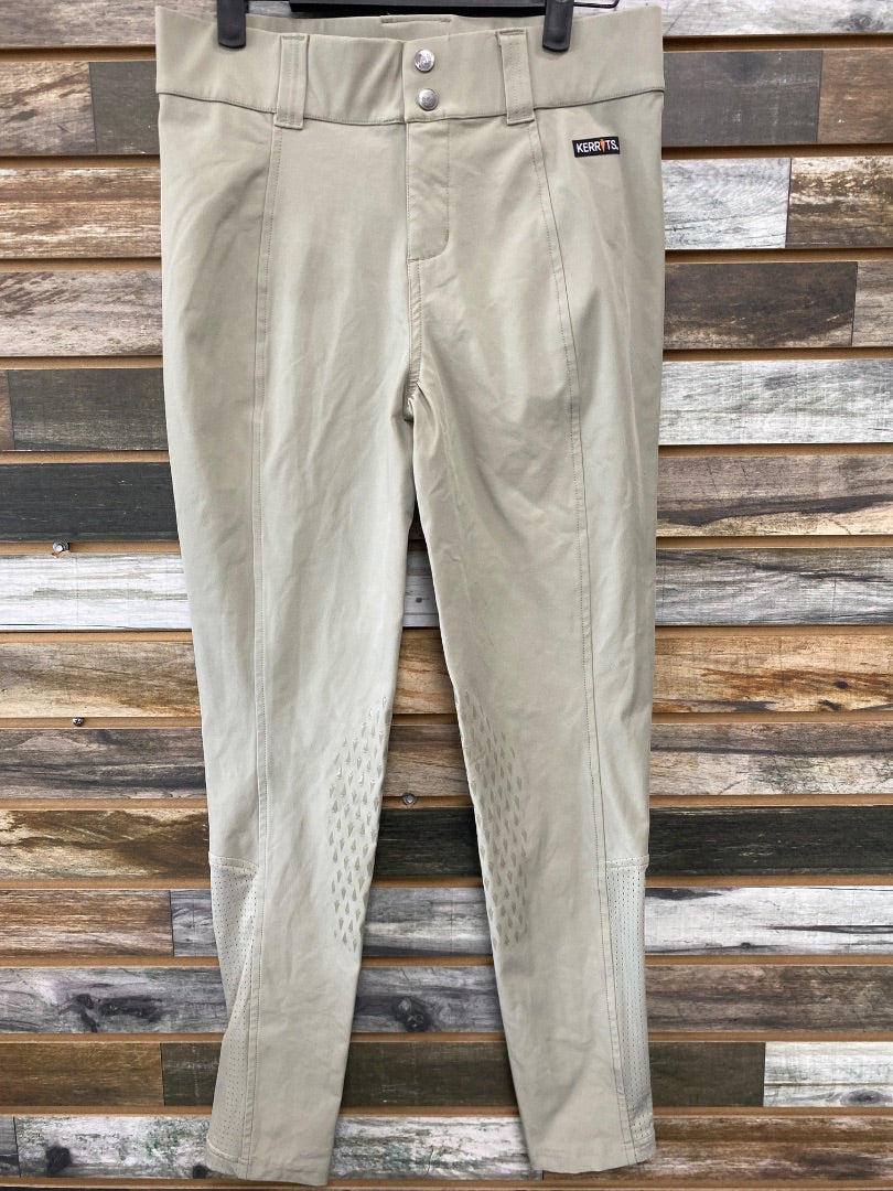 USED Kerrits Youth English Breeches XL Tan