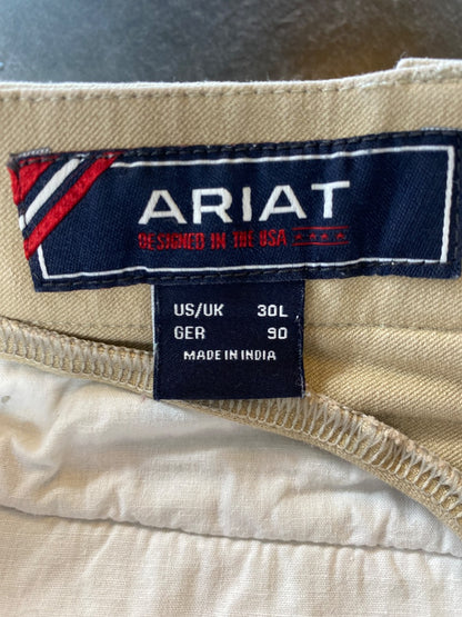USED Ariat Ladies English Breeches 30L Tan