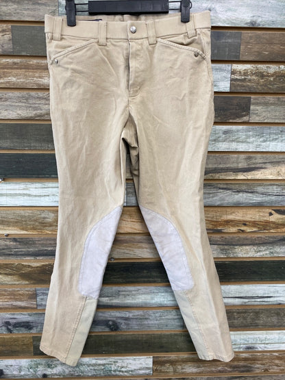 USED Ariat Ladies English Breeches 30L Tan