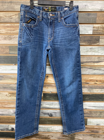 USED Ariat Rebar Ladies Western Jeans 30/30 Dark Wash