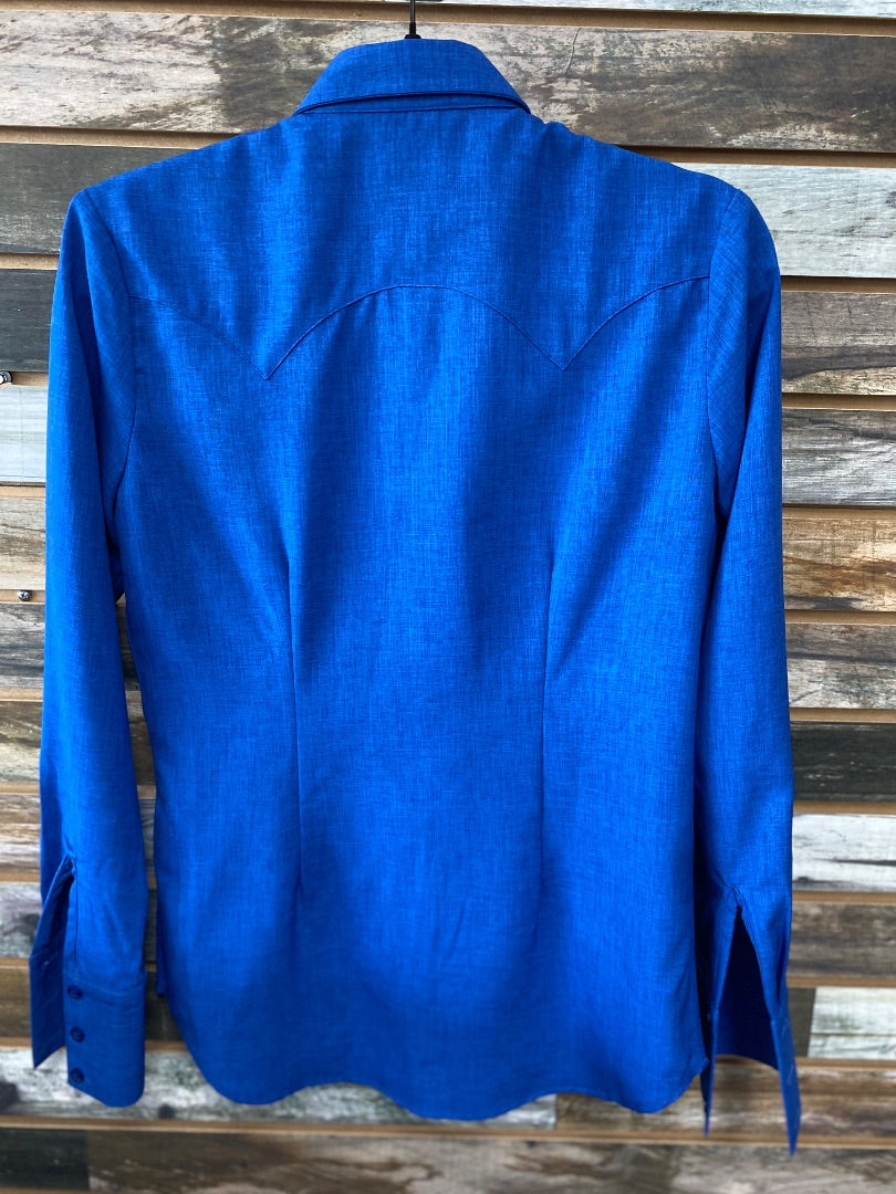 USED CR Ranchwear Ladies Western Tops XS Blue