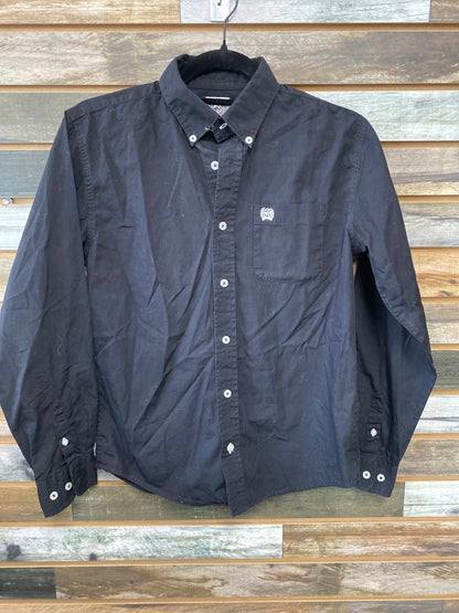 USED Cinch Youth Western Tops 12 (Large) Black