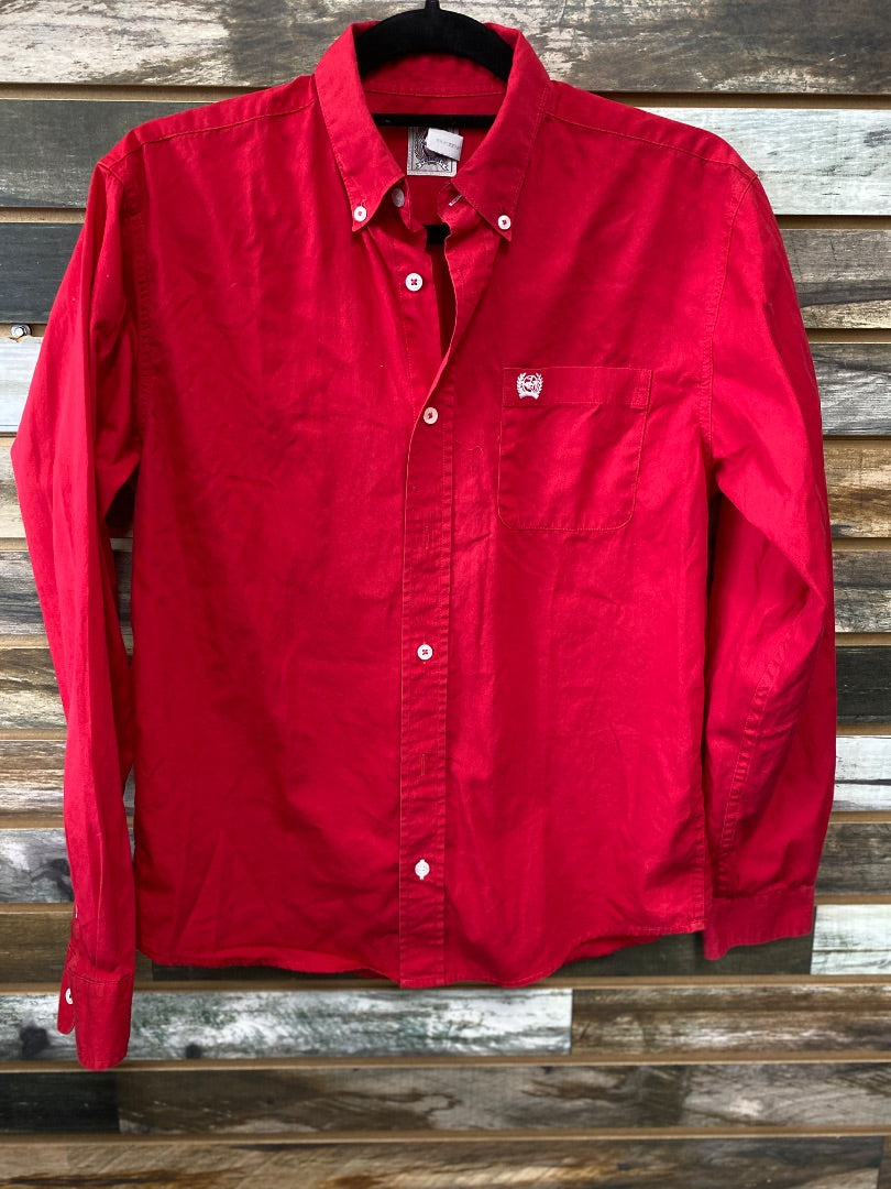 USED Cinch Youth Western Tops XL (14) Red
