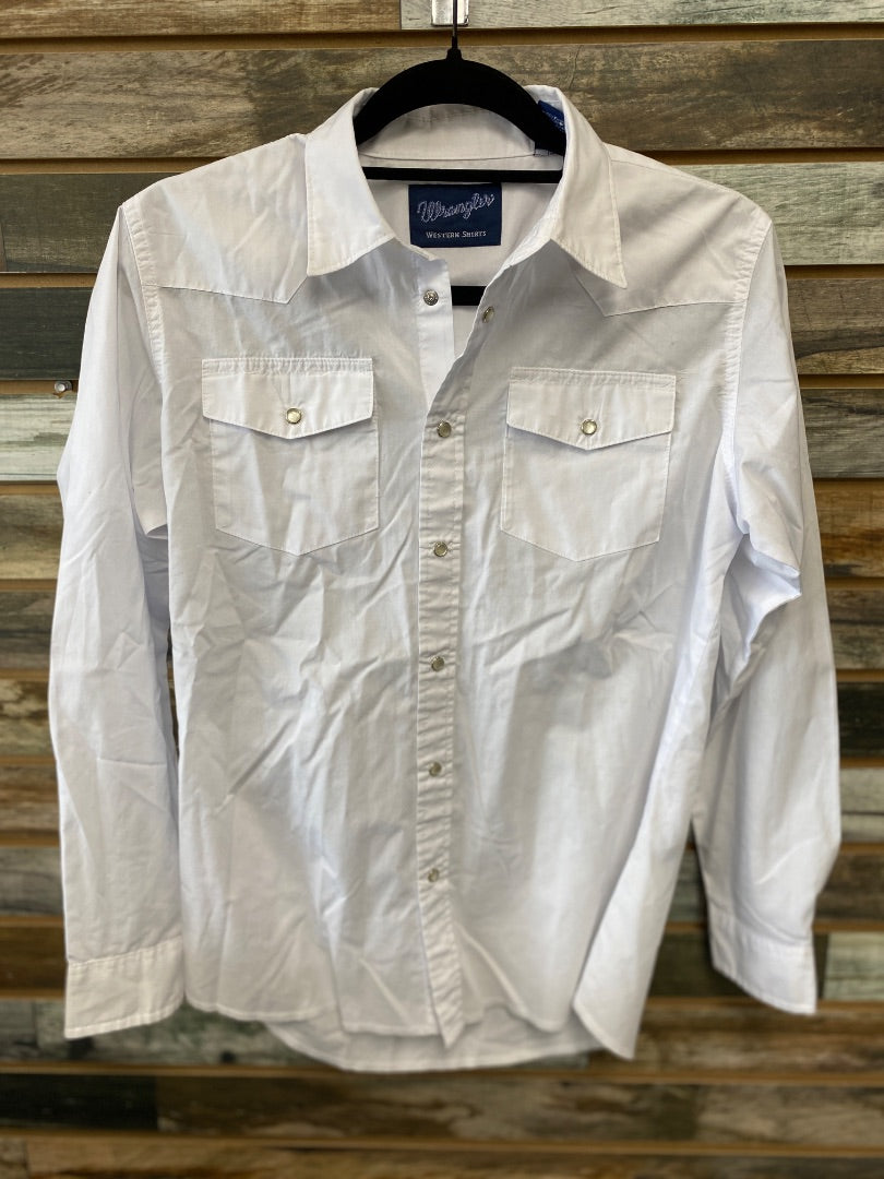 USED Wrangler Youth Western Tops XL (14-16) White