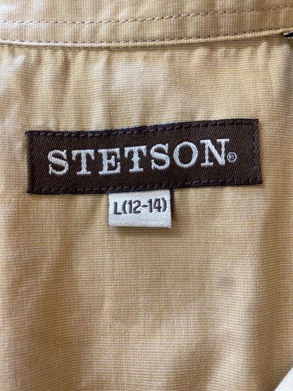 USED Stetson Youth Western Tops L (12-14) Tan