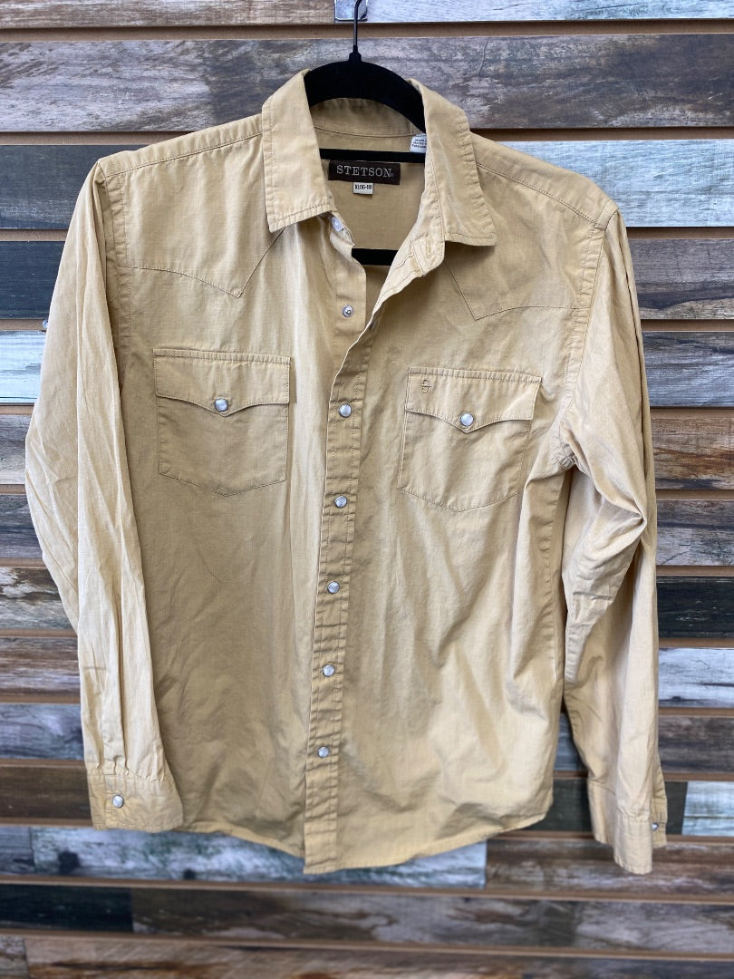 USED Stetson Youth Western Tops XL (16-18) Tan