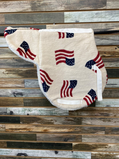 USED White Hunter Pad with American Flags