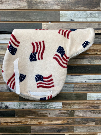 USED White Hunter Pad with American Flags