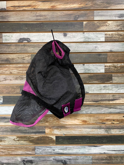 USED WeatherBeeta Mesh Fly Mask Warmblood Magenta | Black