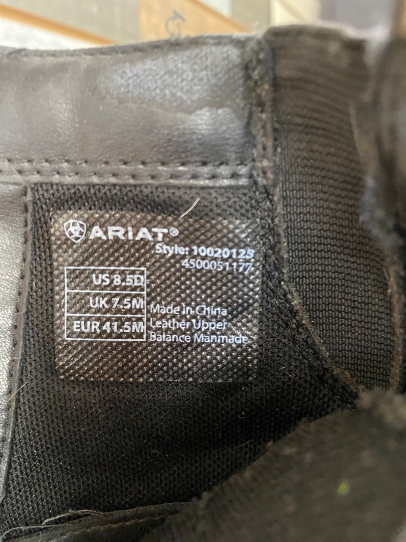 USED Ariat Ladies Paddock Boots W 8.5 Black