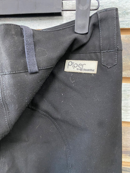 USED Piper by SmartPak Ladies English Breeches Kneepatch 28R Black