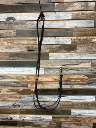 USED Leather/Nylon Black English Reins