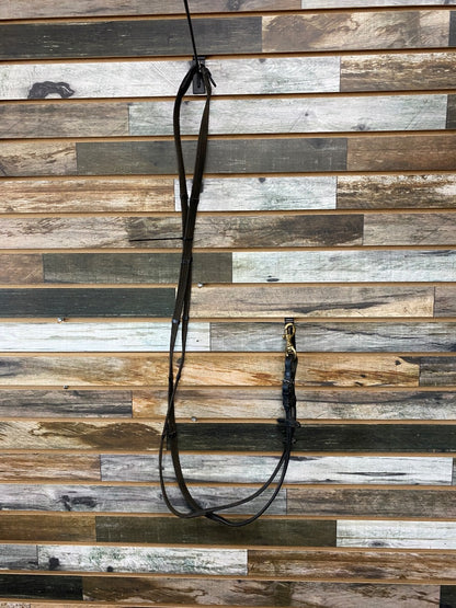 USED Leather/Nylon Black English Reins