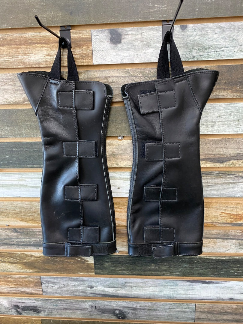 USED  Velcro Half Chaps Medium | Upper Thigh 23" Black