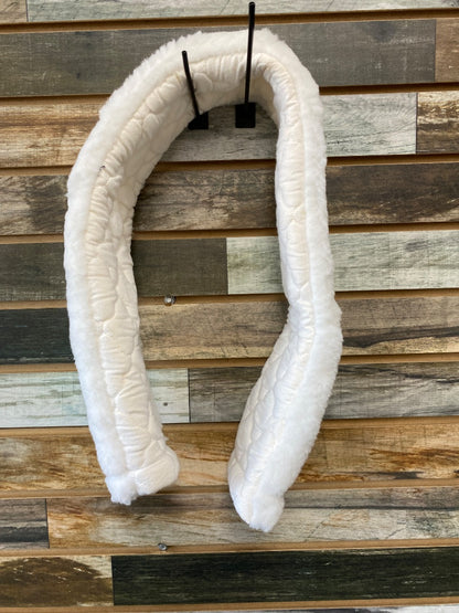 USED (NEW) Wilkers English Girth Cover 40" White