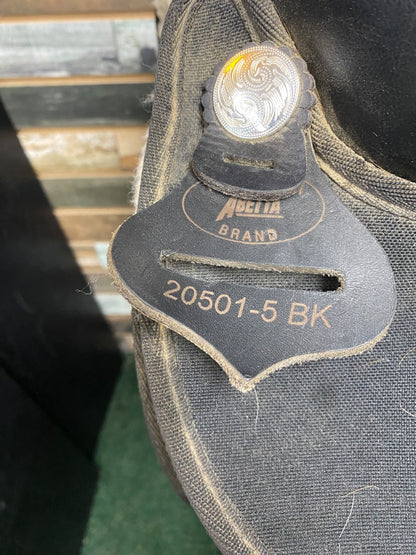 USED Abetta Western Saddles 15" Black