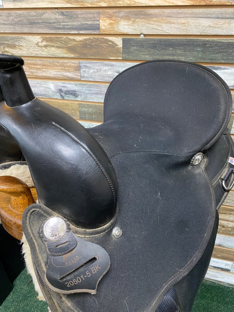 USED Abetta Western Saddles 15" Black