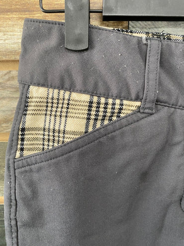 USED 5/A Baker Ladies Knee Patch Breeches 24 Grey