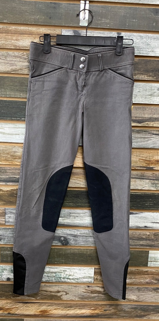 USED Devon-Aire Ladies Knee Patch Breeches 24 Grey