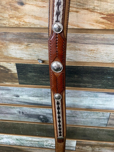 USED Tony Lama Broke In Leather Belts 44 Light Oil | Patterned