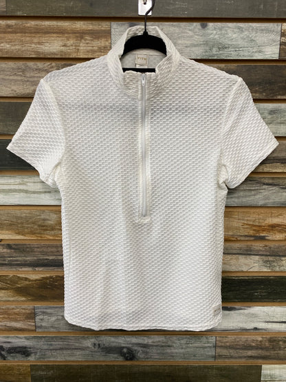 USED FITS Ladies English Show Shirt Small White (Textured)