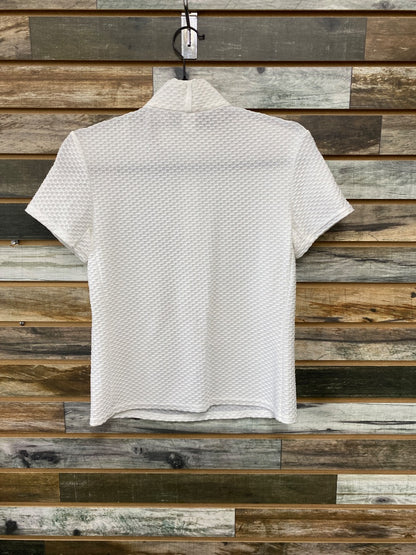 USED FITS Ladies English Show Shirt Small White (Textured)