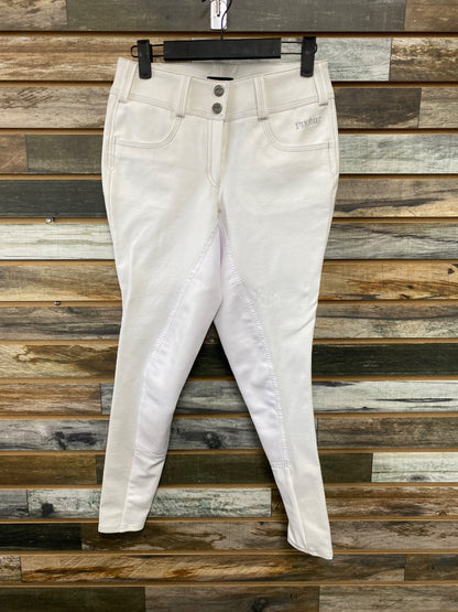 USED Pikeur Full Leather Seat Breeches 38 White