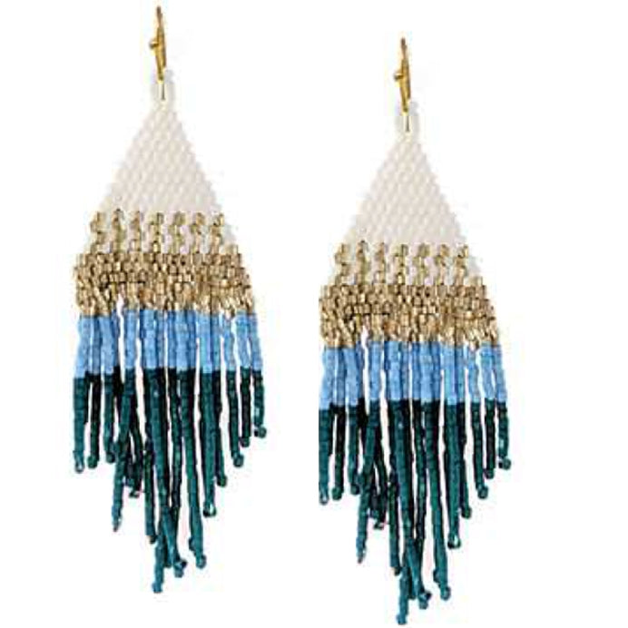 Wyo Horse Jewelry - Soft Seed Bead Diamond Fringe Earrings - Package (3)