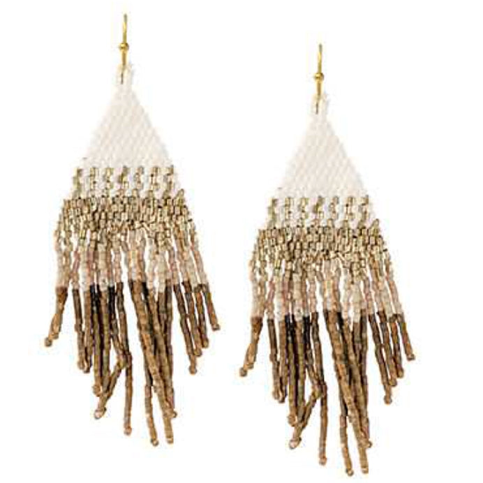 Wyo Horse Jewelry - Soft Seed Bead Diamond Fringe Earrings - Package (3)