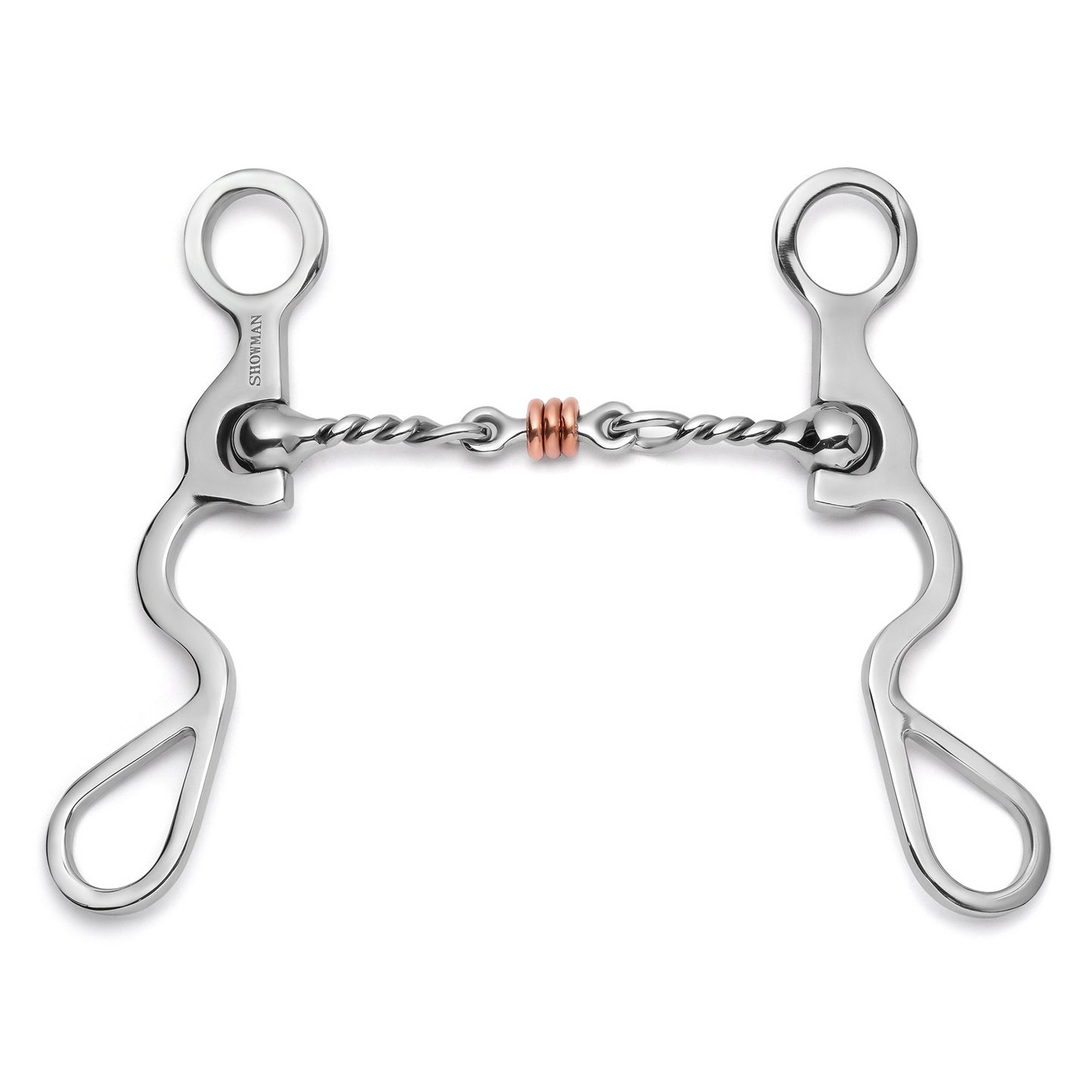 Showman S Shank with Jointed Twisted Wire Dogbone