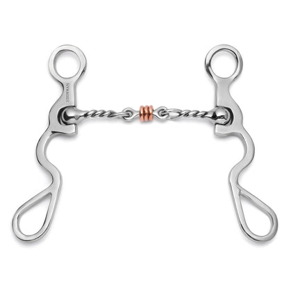 Showman S Shank with Jointed Twisted Wire Dogbone