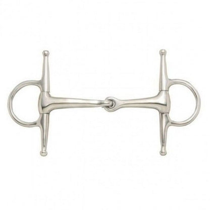 USED Tough1 Kelly Silver Star Miniature Full Cheek Snaffle Bit 3.5" Silver