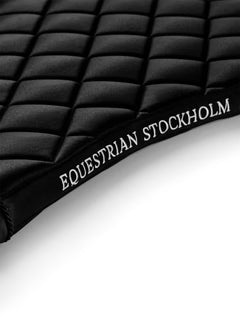 Equestrian Stockholm Saddle Pad Line Black -  Full