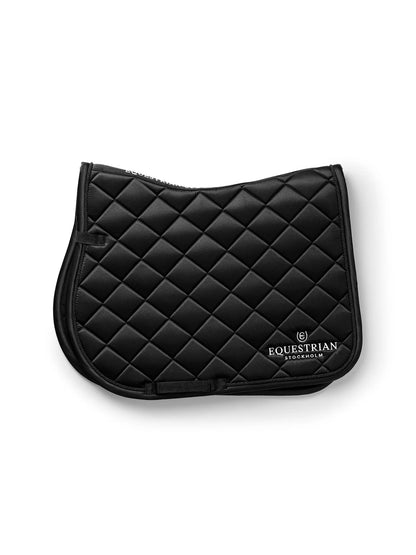 Equestrian Stockholm Saddle Pad Line Black -  Full