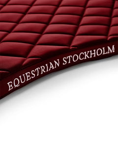Equestrian Stockholm Saddle Pad Line Bordeaux - Full