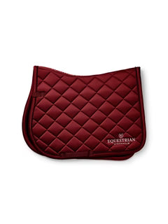 Equestrian Stockholm Saddle Pad Line Bordeaux - Full