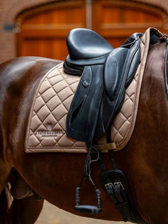 Equestrian Stockholm Saddle Pad Line Champagne - Full