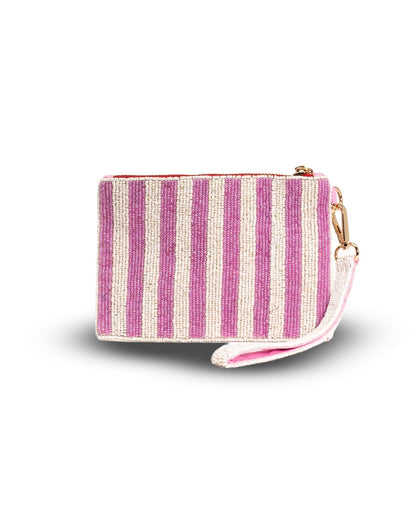 Giddy Up Heart Medium Beaded Pouch